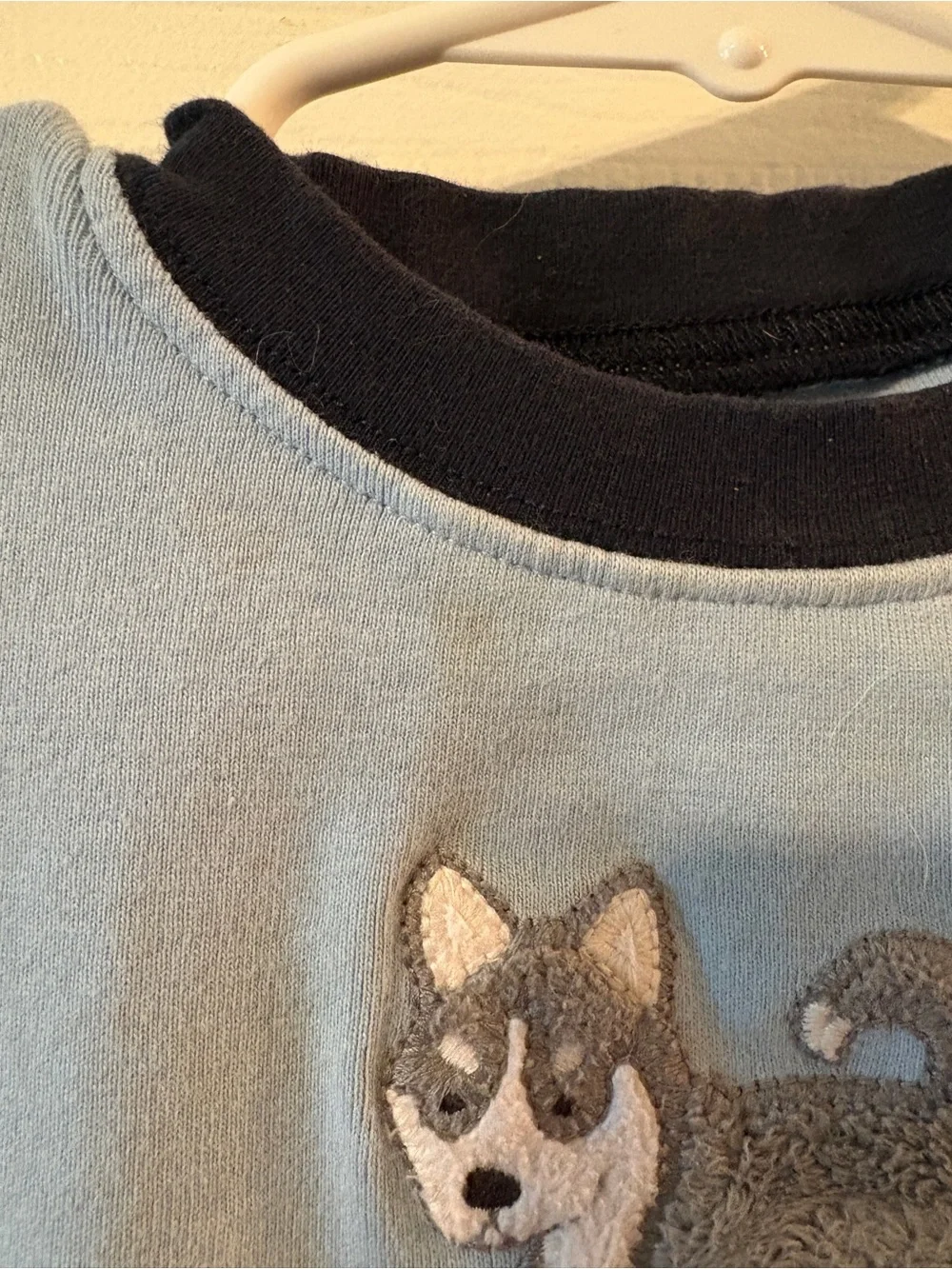 Gymboree Husky Jean Overalls and Undershirt, 12-18 months